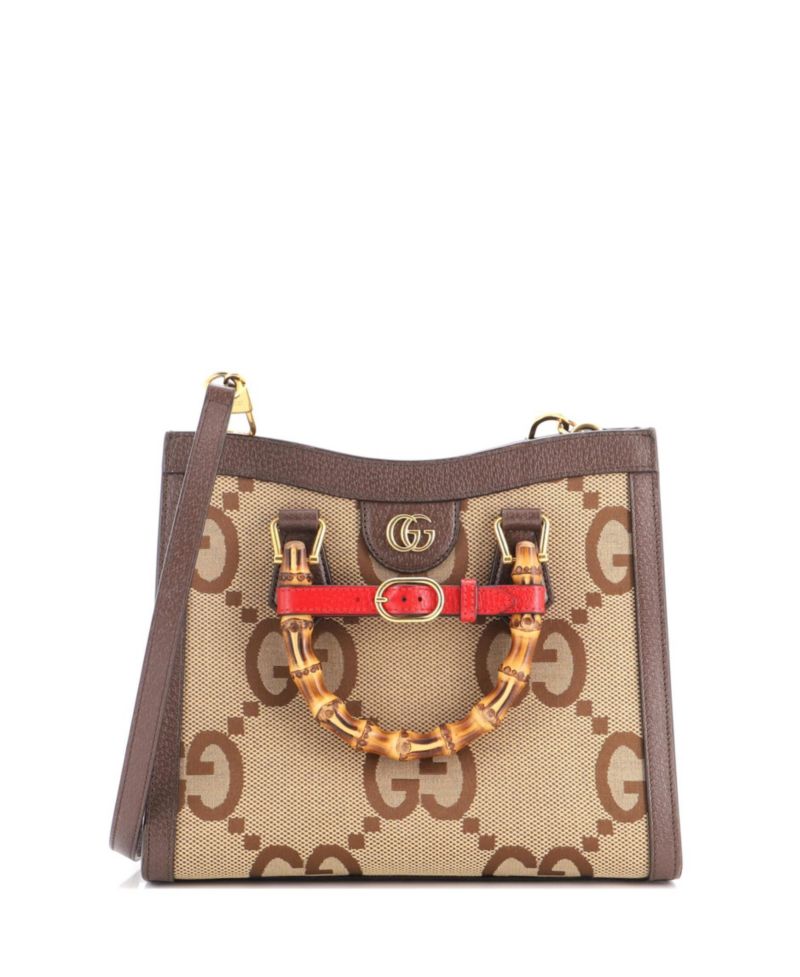 Small Diana NM Bamboo Handle Tote Jumbo GG Canvas