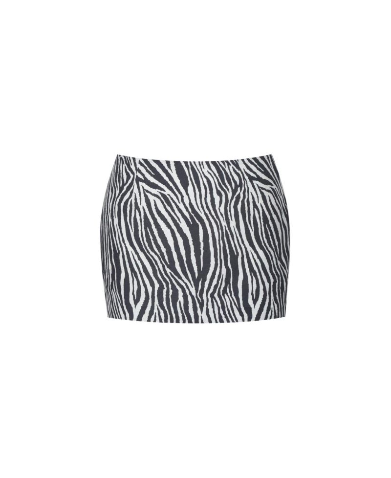 Women's Petrine Low-Waisted Zebra-Print Mini Skirt