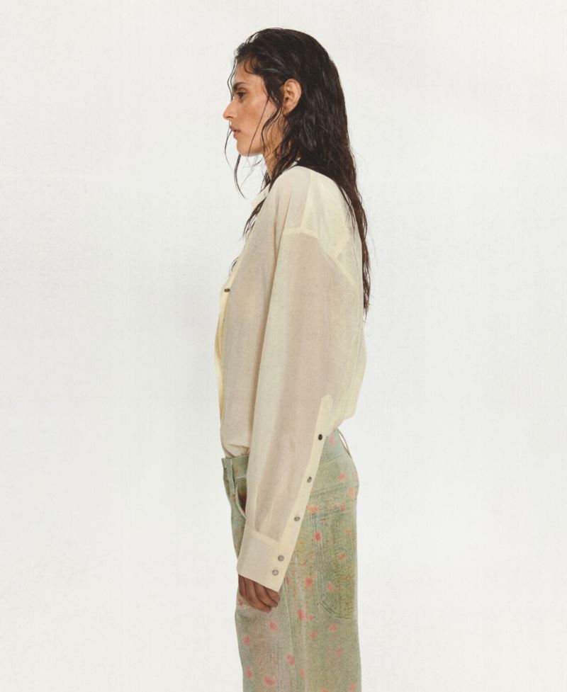 Women's Foil-Printed Straight Mid-Rise Jeans