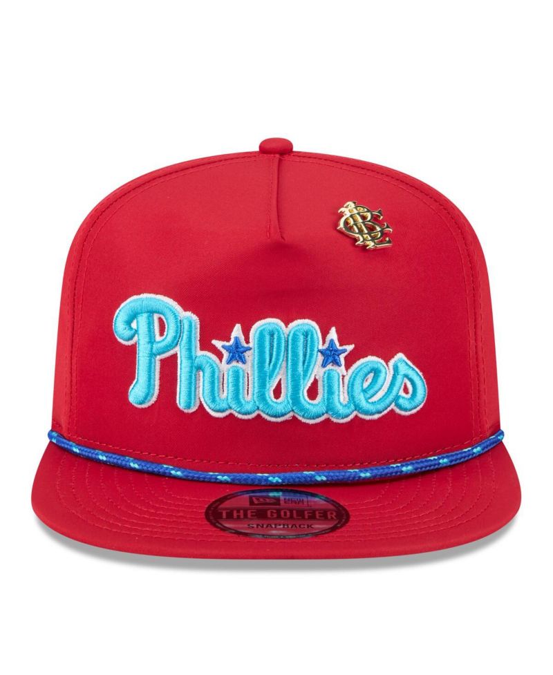 Men's Red Philadelphia Phillies 2025 Big League Chew Golfer Snapback Hat