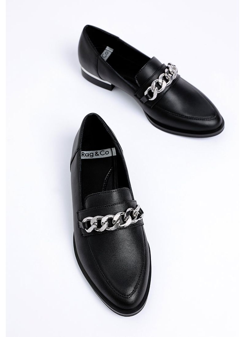 Rag and Co Womens Pola Leather Horsebit Loafers