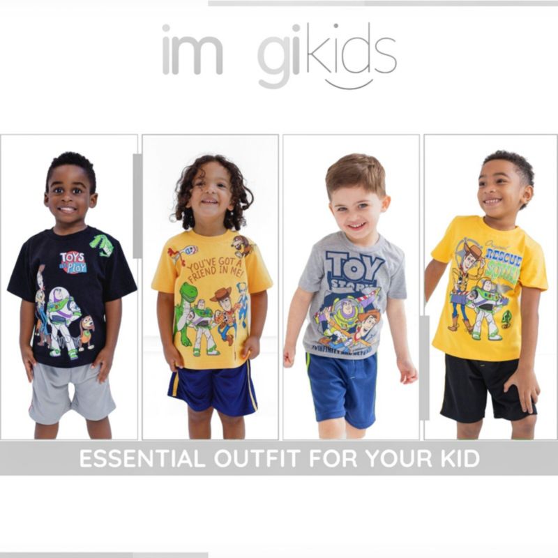 Toddler Boys Athletic 2-Piece T-Shirt and Mesh Shorts Set