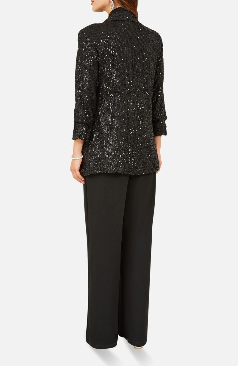 Women's Sequin Blazer With Pockets