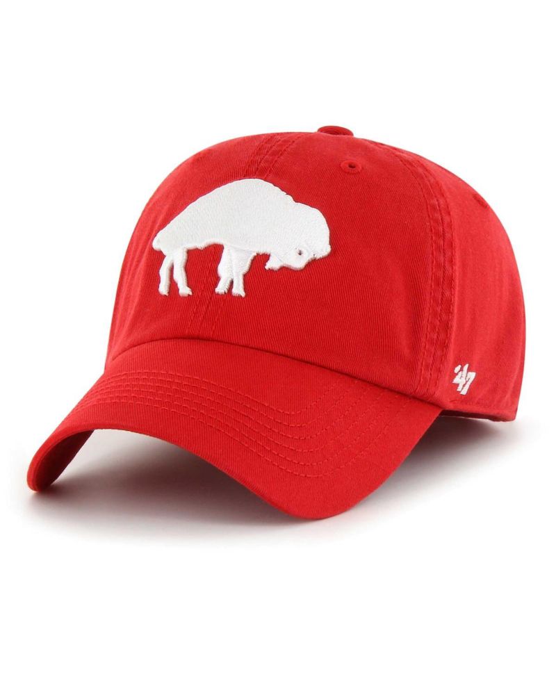 Men's Red Distressed Buffalo Bills Gridiron Classics Franchise Legacy Fitted Hat
