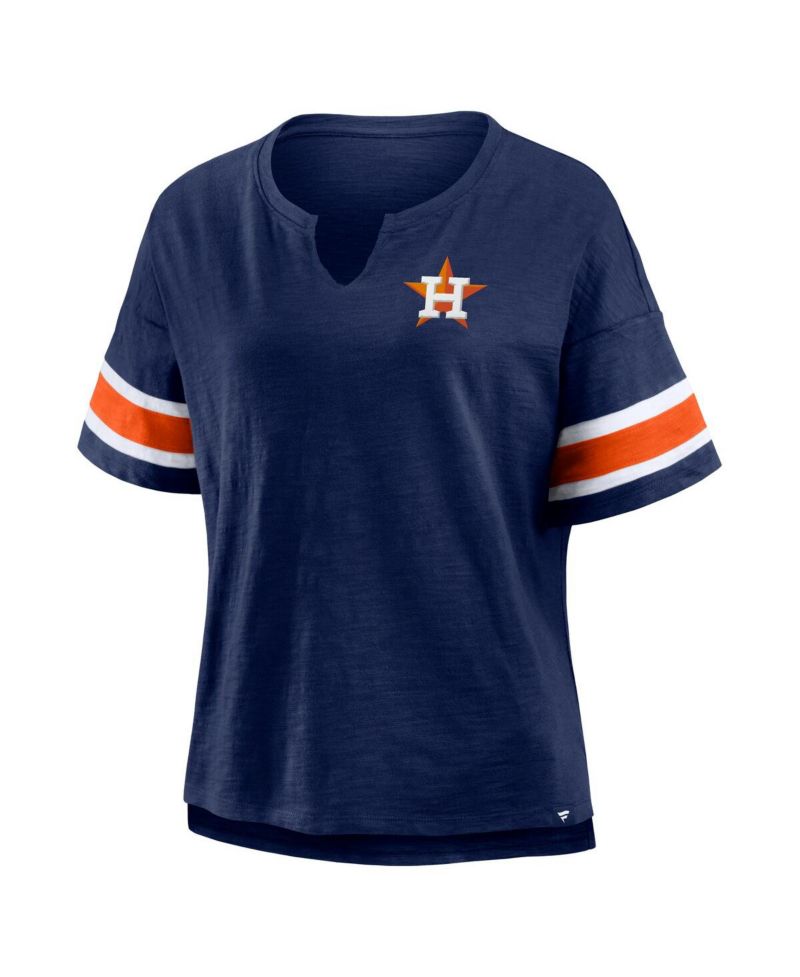 Women's Navy Houston Astros Curl Route T-Shirt