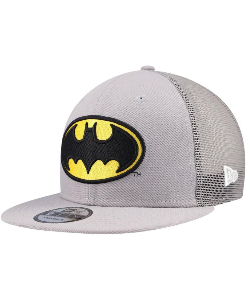 Men's Gray Batman 9FIFTY Snapback Trucker Hat