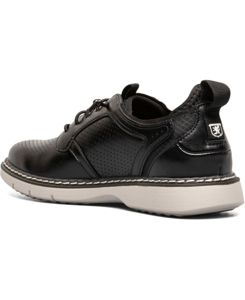 Little and Big Boys Sync Plain Toe Elastic Lace Up Dress Shoe