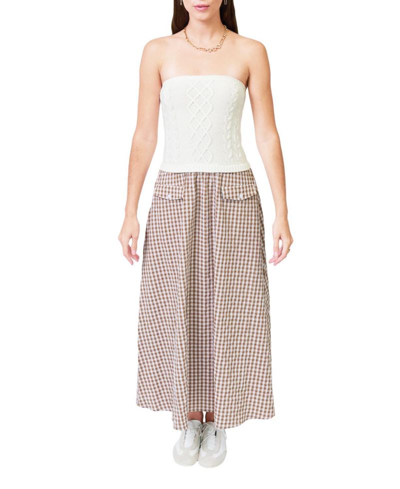 Women's Laurel Cable Gingham Two for Dress
