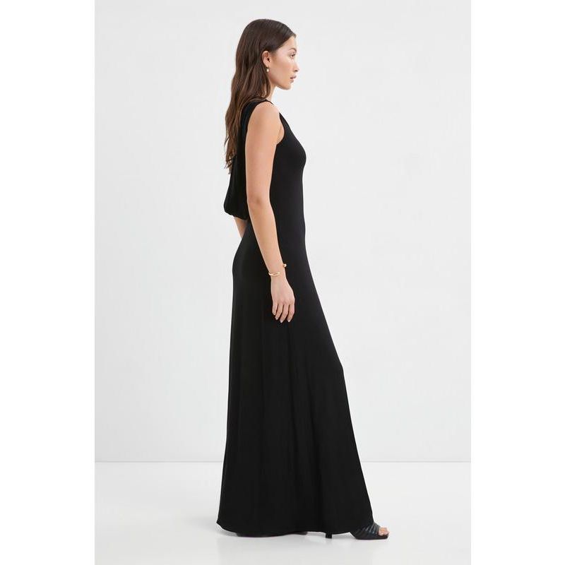 Women's Laurel Sleeveless Asymmetric-Strap A-Line Jersey Dress