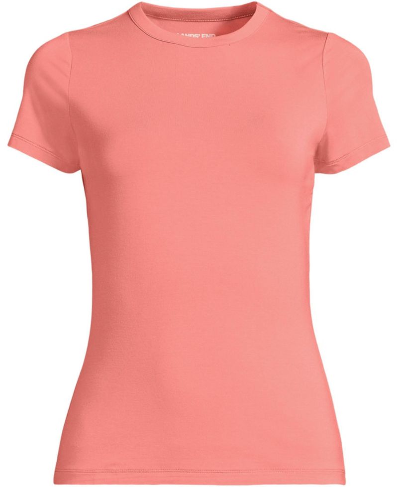 Plus Size Short Sleeve Cooling Crew Neck T-Shirt