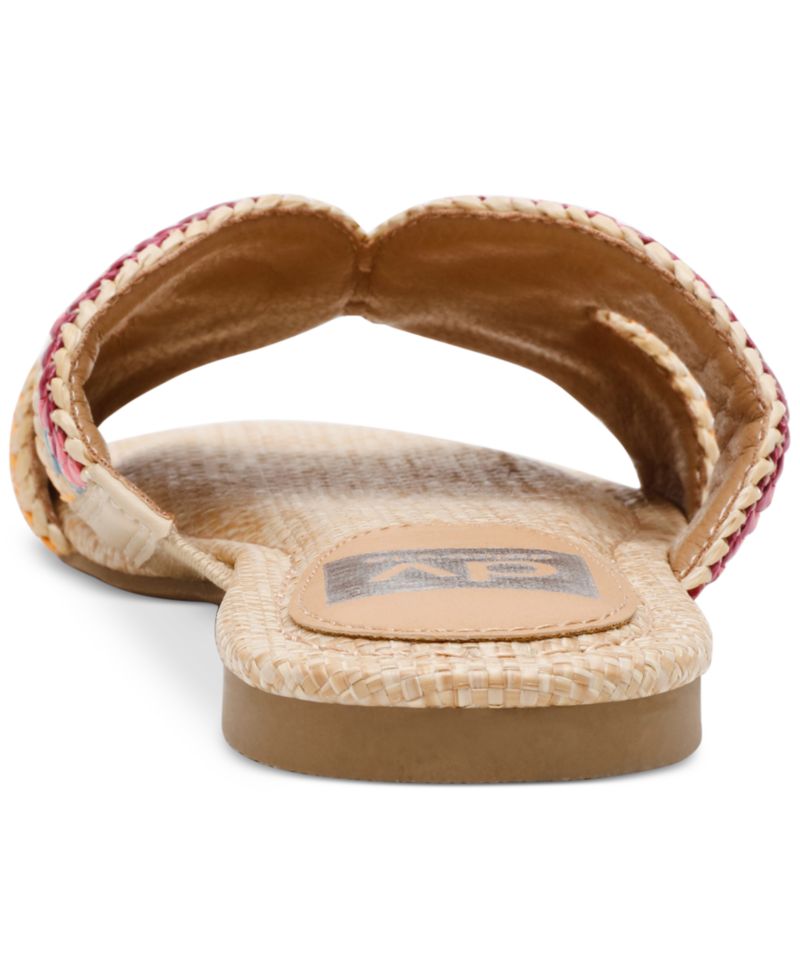 Women's Geeya Raffia Criss Cross Strap Slide Sandals