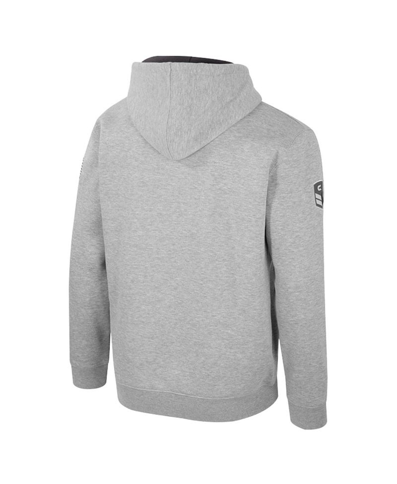 Men's Heather Gray Michigan Wolverines Oorah OHT Military Appreciation Pullover Hoodie
