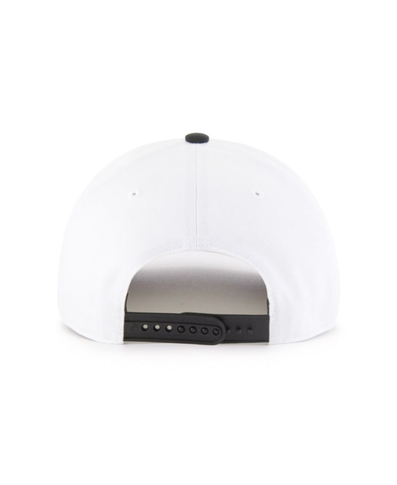 Men's White/Black Miami Marlins Americana Eagle Hitch Adjustable Hat