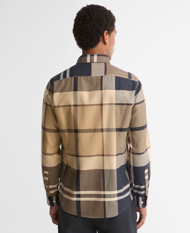 Men's Dunoon Tailored-Fit Tartan Twill Shirt