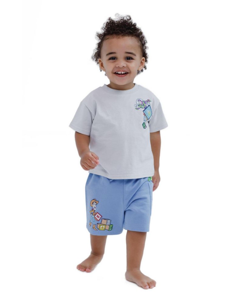 Toy Story Little Boys 2-Piece T-Shirt and French Terry Shorts Set