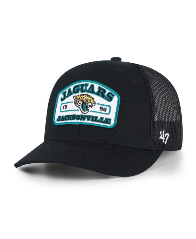 Men's Black Jacksonville Jaguars Roadway Adjustable Trucker Hat