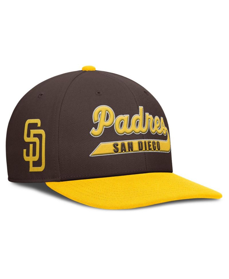 Men's Brown/Gold San Diego Padres Pro Performance Snapback Hat