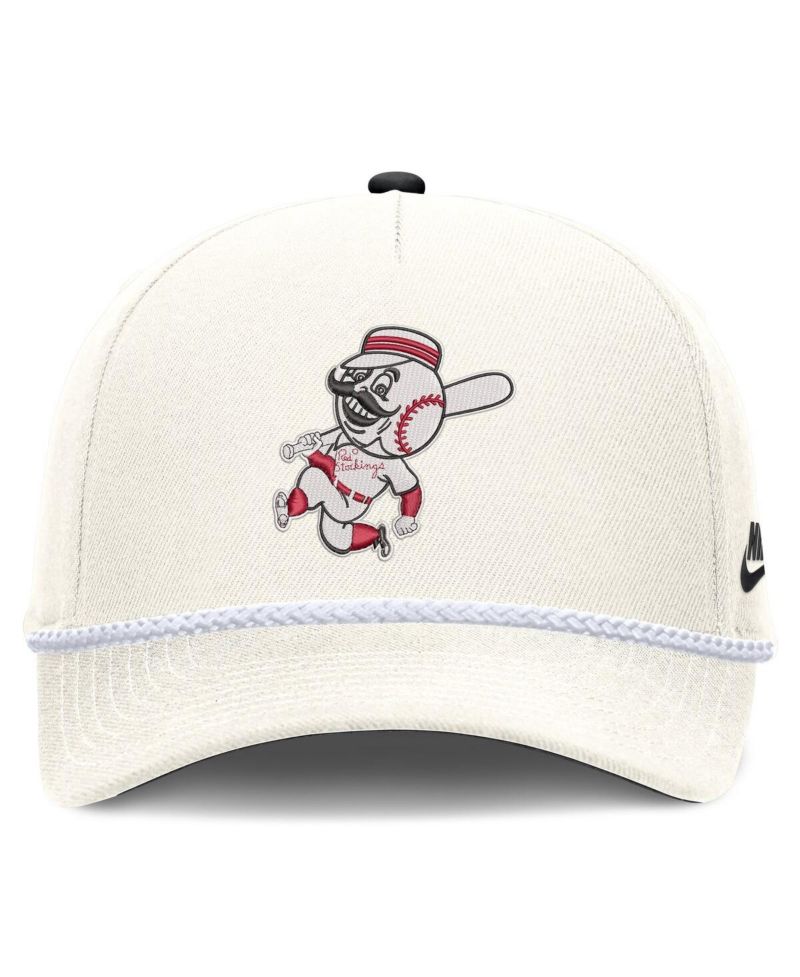 Men's Cream Cincinnati Reds Cooperstown Rise Adjustable Hat