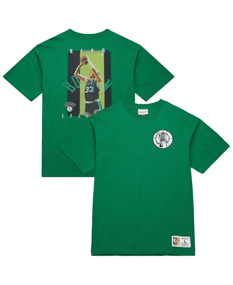 Men's Larry Bird Kelly Green Boston Celtics Hardwood Classics NBA Legends T-Shirt