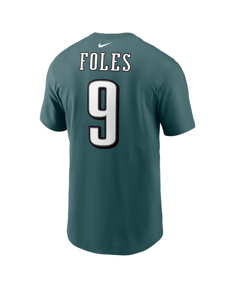 Men's Nick Foles Midnight Green Philadelphia Eagles Retired Player Name & Number T-Shirt
