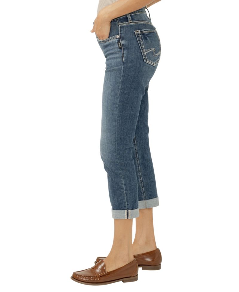 Women's Elyse Mid-Rise Luxe Stretch Capri Jeans