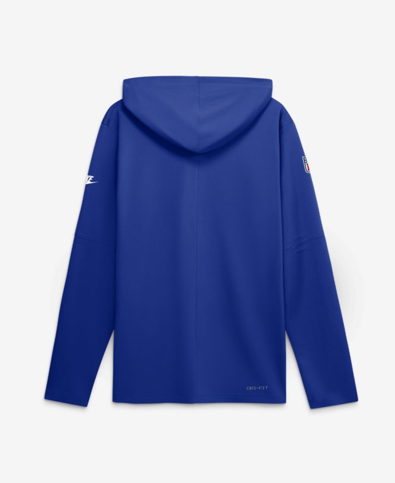 Men's Royal Denver Broncos Sideline Dri-FIT Long Sleeve Hooded T-Shirt