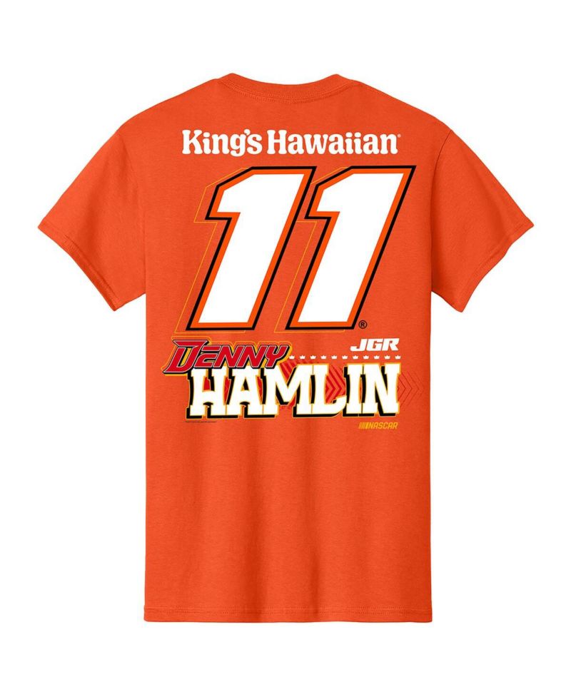 Men's Orange Denny Hamlin King's Hawaiian T-Shirt