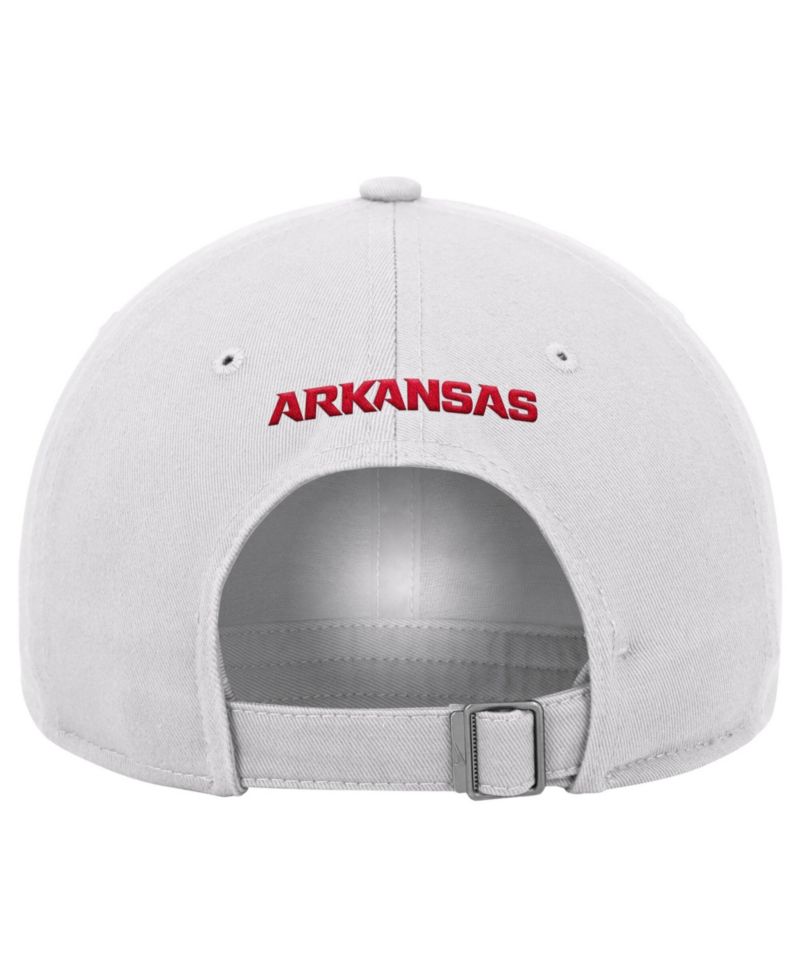 Men's White Arkansas Razorbacks 2026 On-Field Club Adjustable Hat