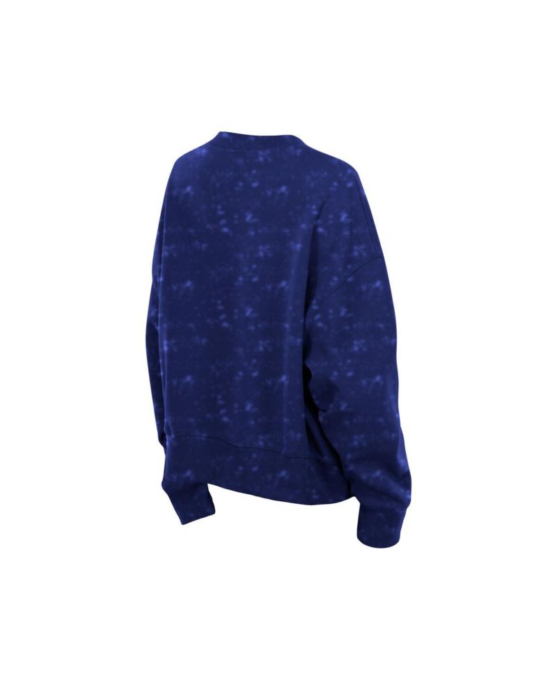 Women's Royal Los Angeles Dodgers Throwback Oversized Boxy Sweatshirt