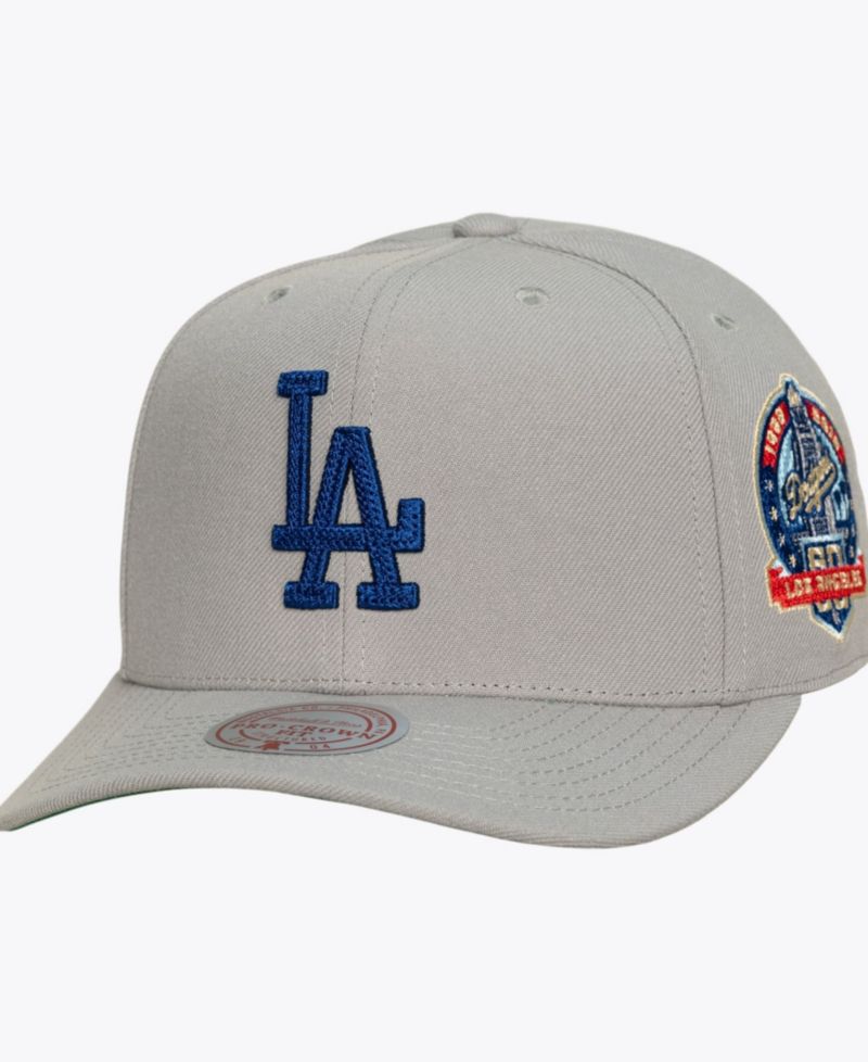 Men's Gray Los Angeles Dodgers Secondary Pro Snapback Hat