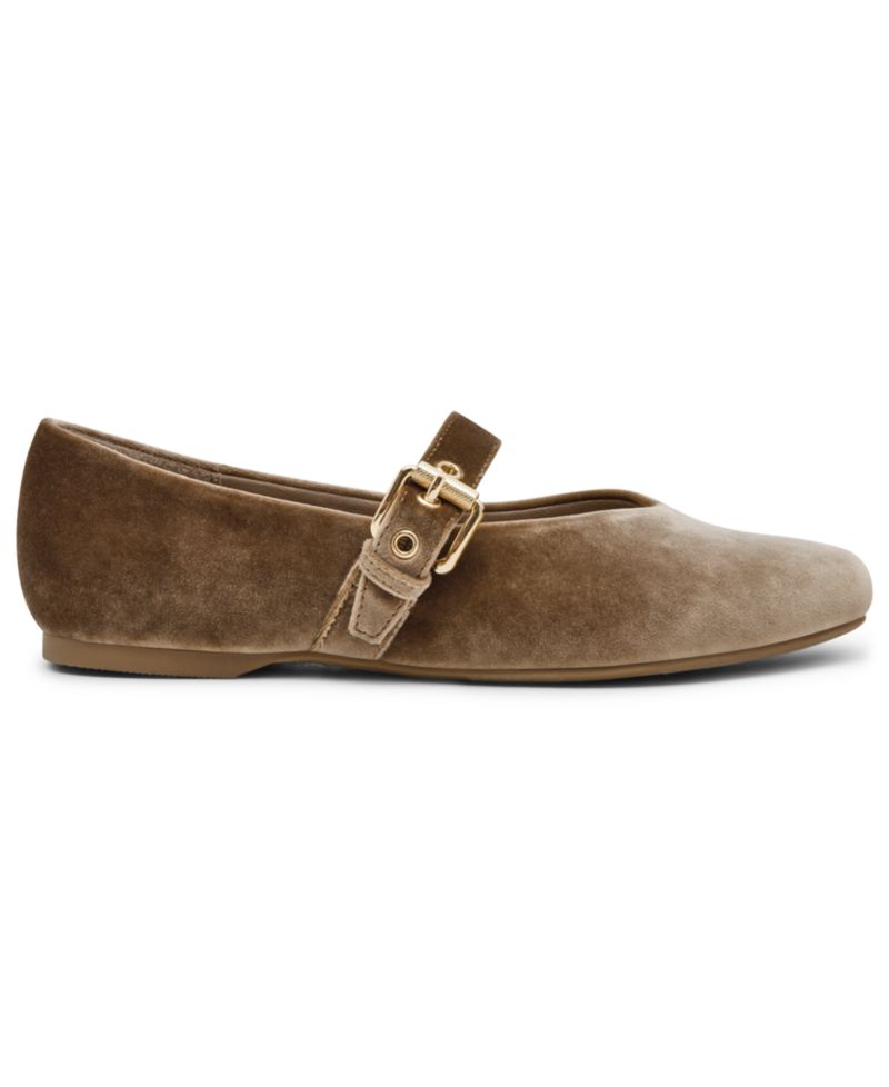 Women's Mulaney Velvet Buckle Mary Jane Flats