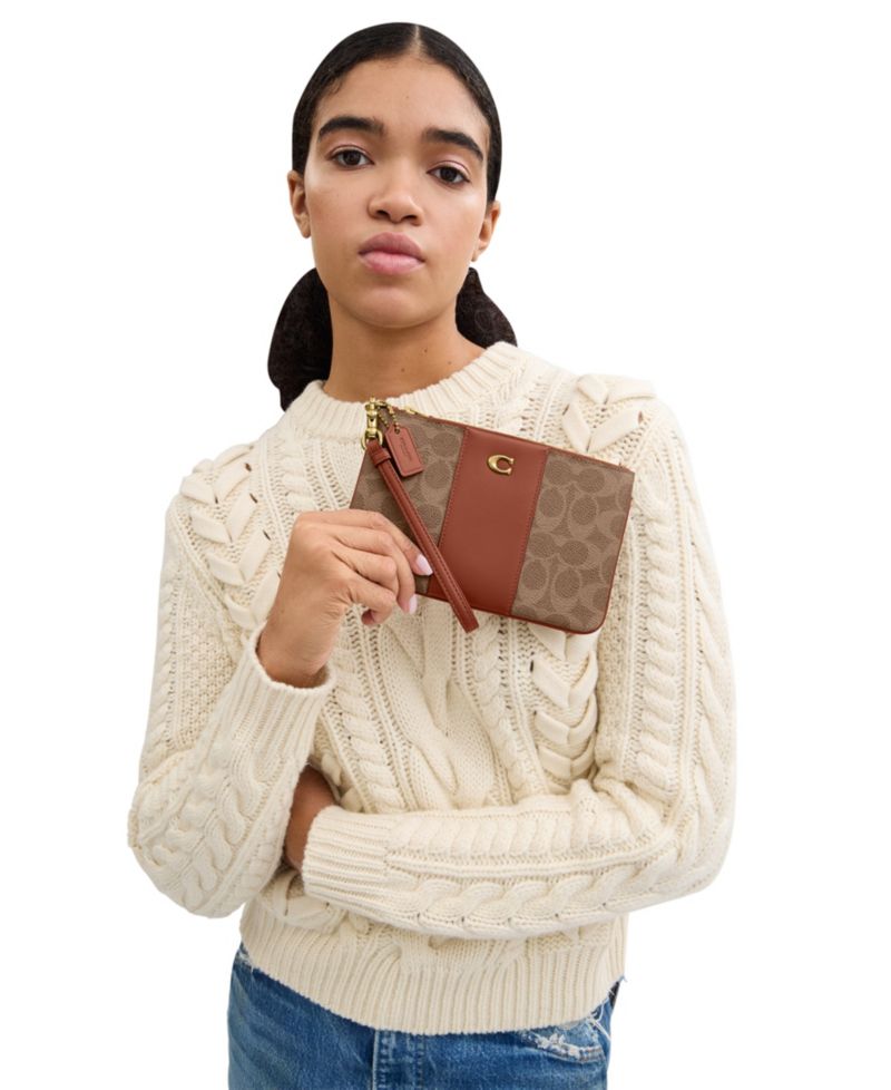 Essential Small Signature Canvas Wristlet