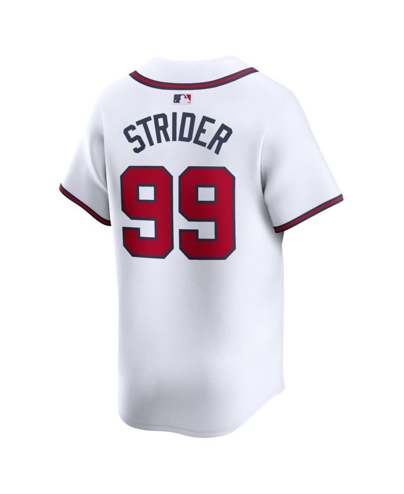Men's Spencer Strider White Atlanta Braves Home limited Player Jersey
