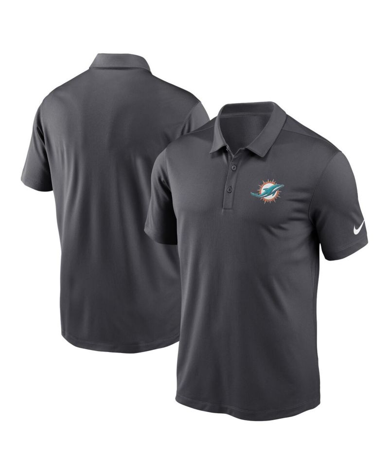 Men's Anthracite Miami Dolphins Franchise Performance Polo