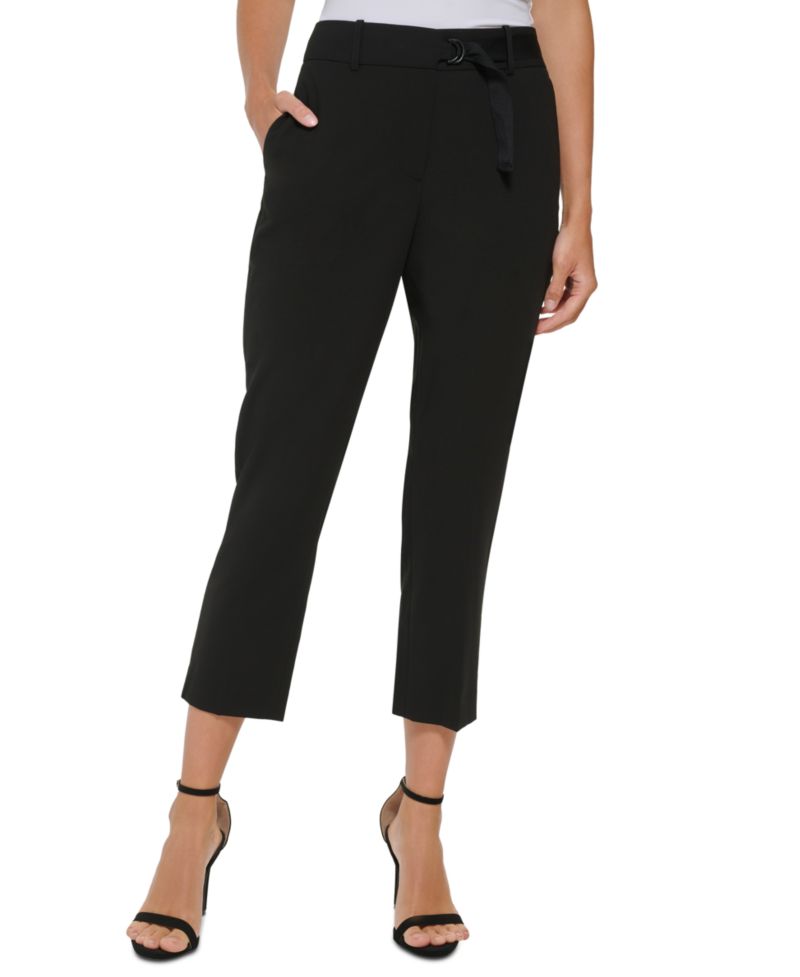 Women's Tab-Waist D-Ring Ankle Pants