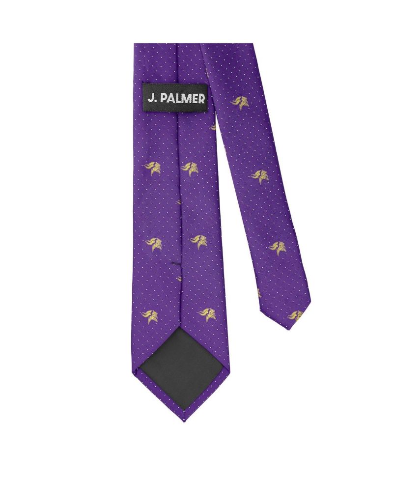 Men's Minnesota Vikings Game Day Polka Dot Tie