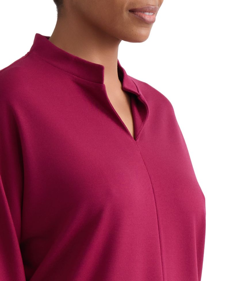 Petite Johnny Collar Top