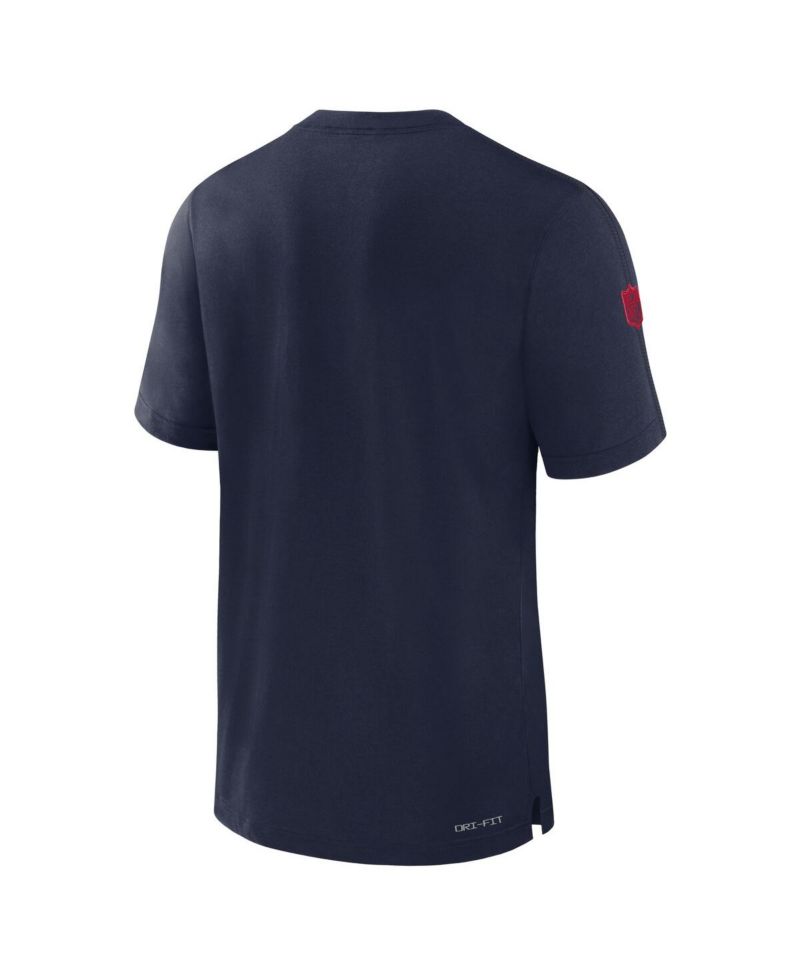 Men's Navy New England Patriots Sideline Player Performance T-Shirt