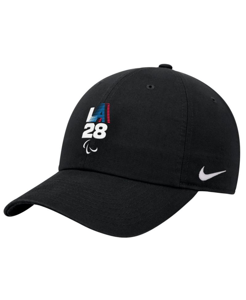 Men's Black LA28 Summer Paralympics Retro Stripe Club Adjustable Hat