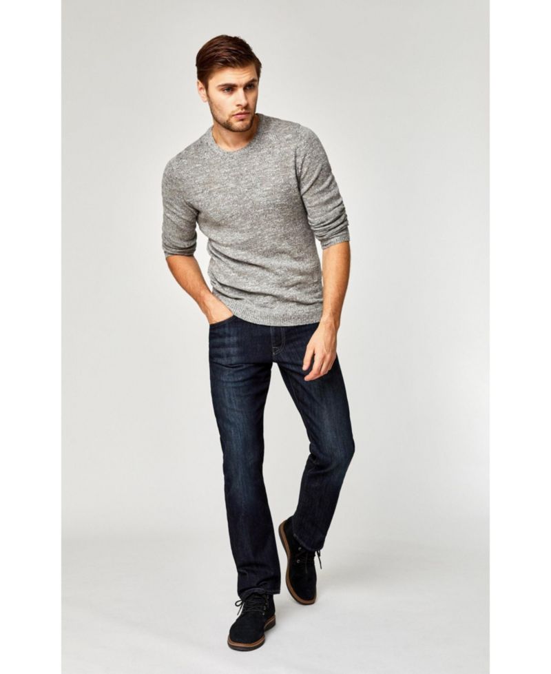 Men's Matt Mid Rise Relaxed Straight Leg In Deep Stanford Jean