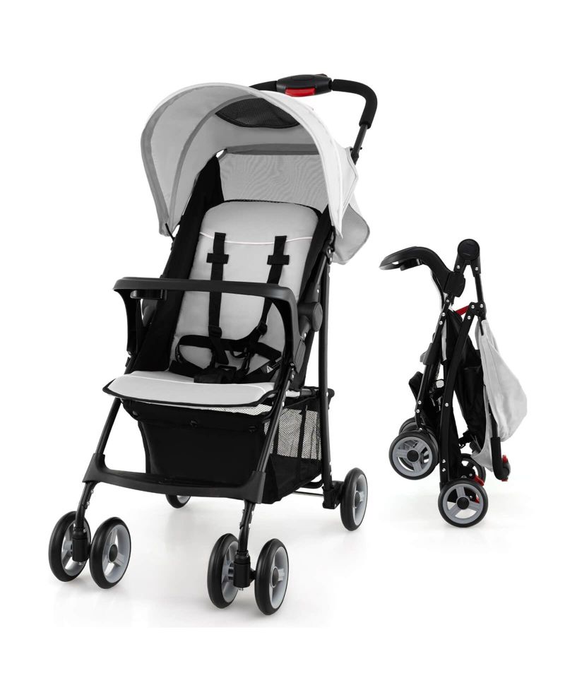 / Foldable, Lightweight, Travel-friendly, 5-Point Safety System / Toddler Stroller