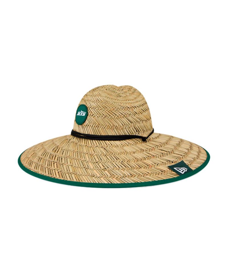 Men's Natural New York Jets Straw Hat