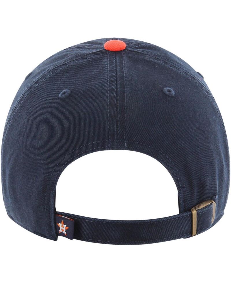 Men's Navy, Orange Houston Astros Clean Up Adjustable Hat