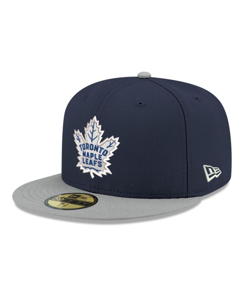 Men's Navy Toronto Maple Leafs Core Logo Two-Tone 59FIFTY Fitted Hat