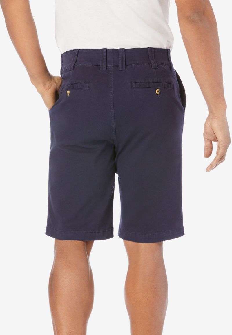 Men's Flex Full-Elastic Waist Chino Shorts