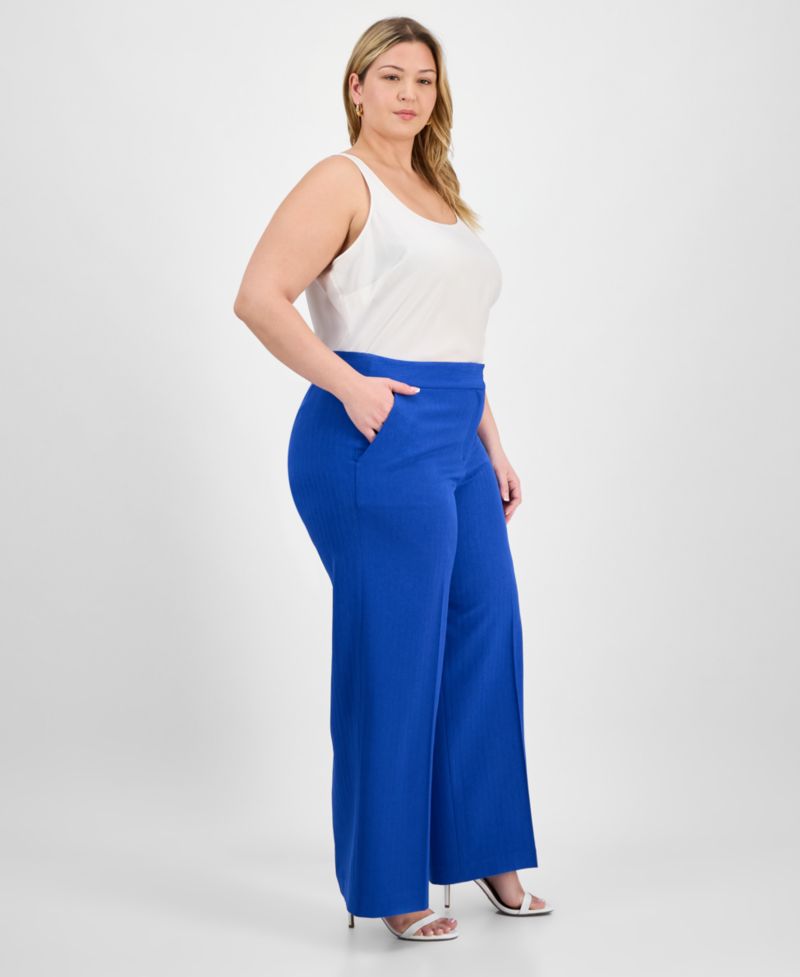 ASL Plus Size Wide-Leg Pants