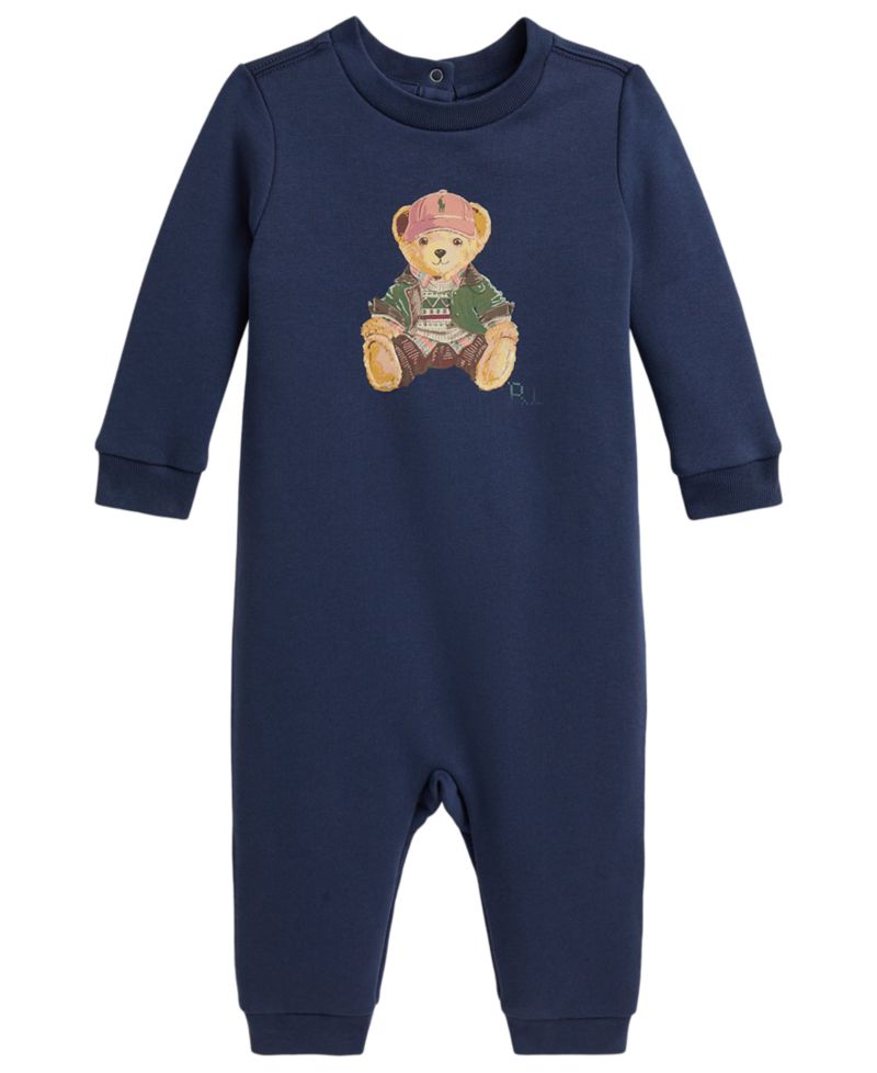 Baby Boys' Polo Bear Fleece Coverall