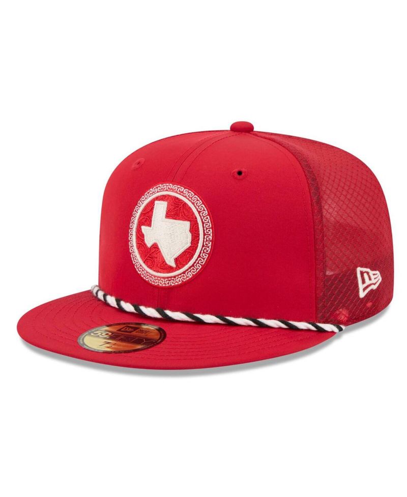 Men's Red Texas Rangers 2026 City Connect Batting Practice 59FIFTY Fitted Hat