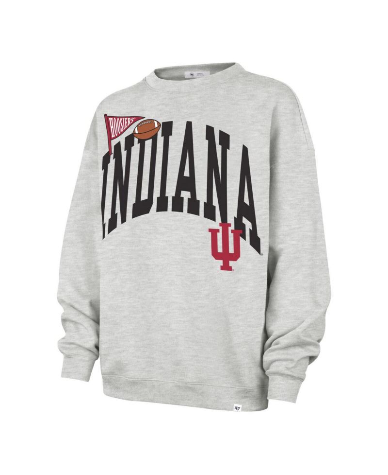 Women's Gray Indiana Hoosiers Icon Fleece Sweatshirt