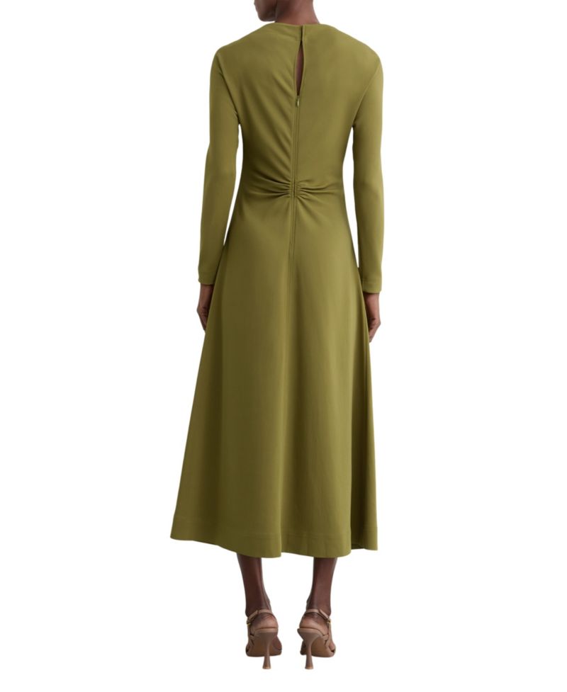 Women's Adriana Ruched Long-Sleeve Midi Dress